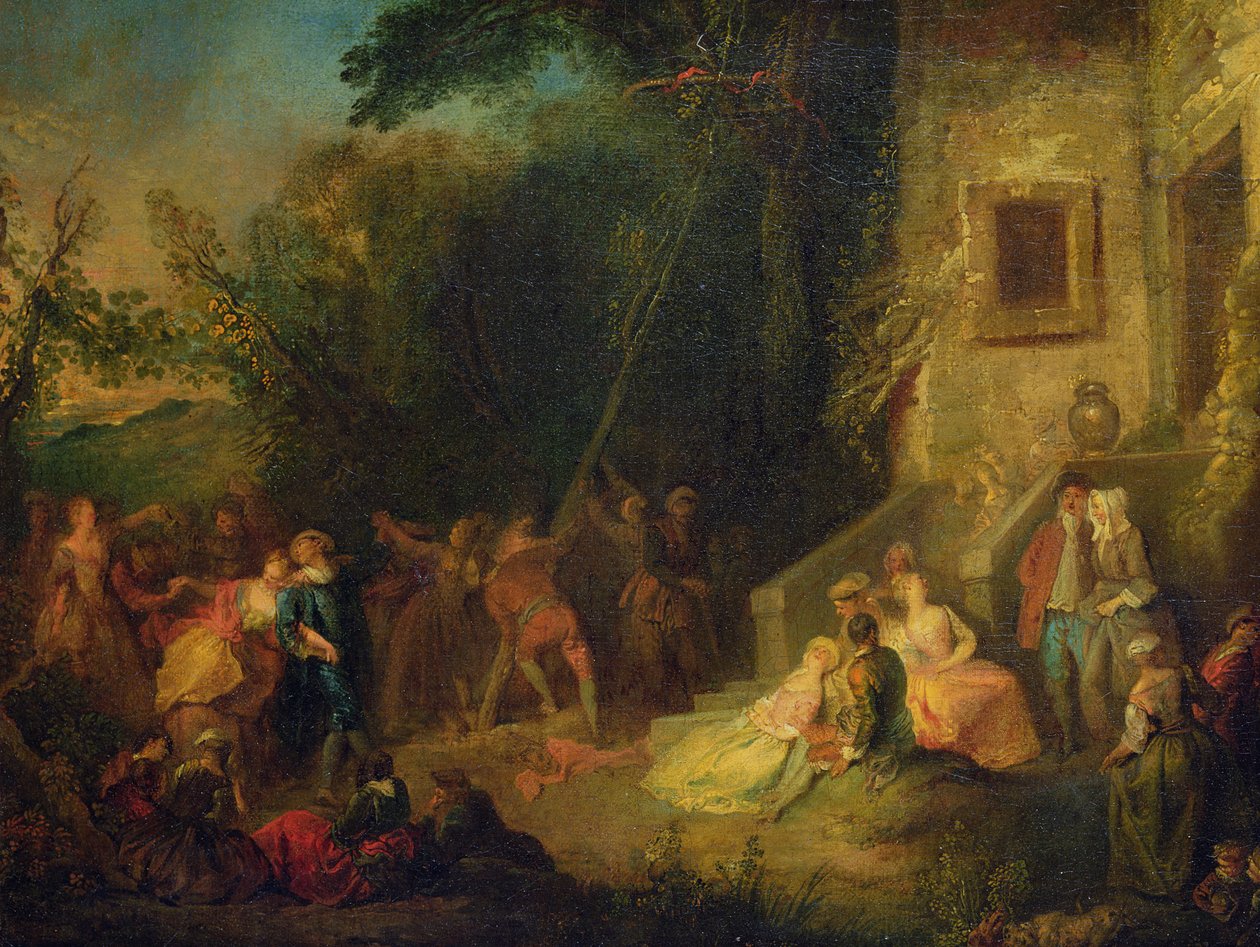 Sadzenie drzewka majowego autorstwa Pierre Antoine Quillard