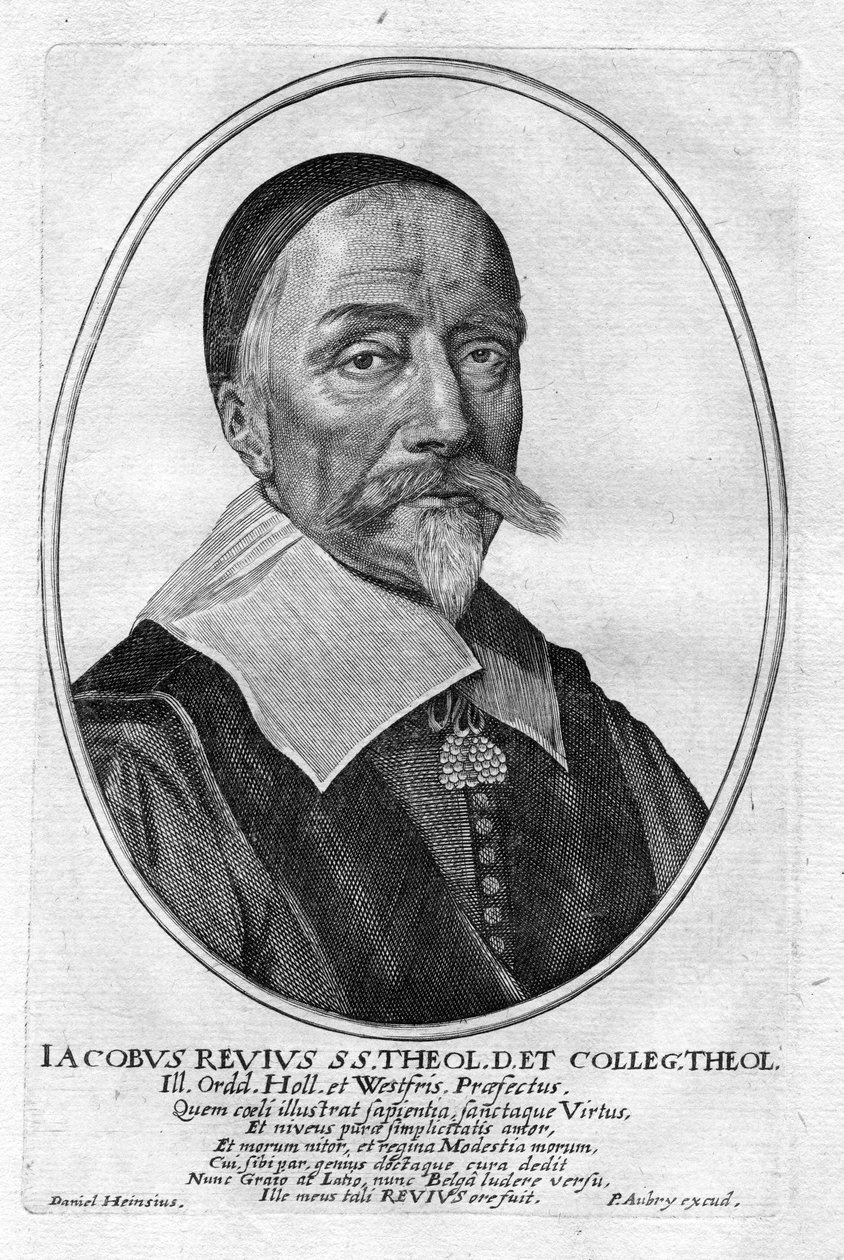 grawerowany portret autorstwa Pierre Aubry