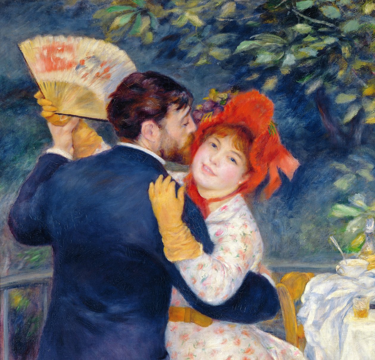 Taniec na wsi, 1883 (fragment 37338) autorstwa Pierre Auguste Renoir