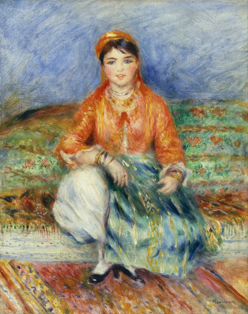 Algierska dziewczyna autorstwa Pierre Auguste Renoir