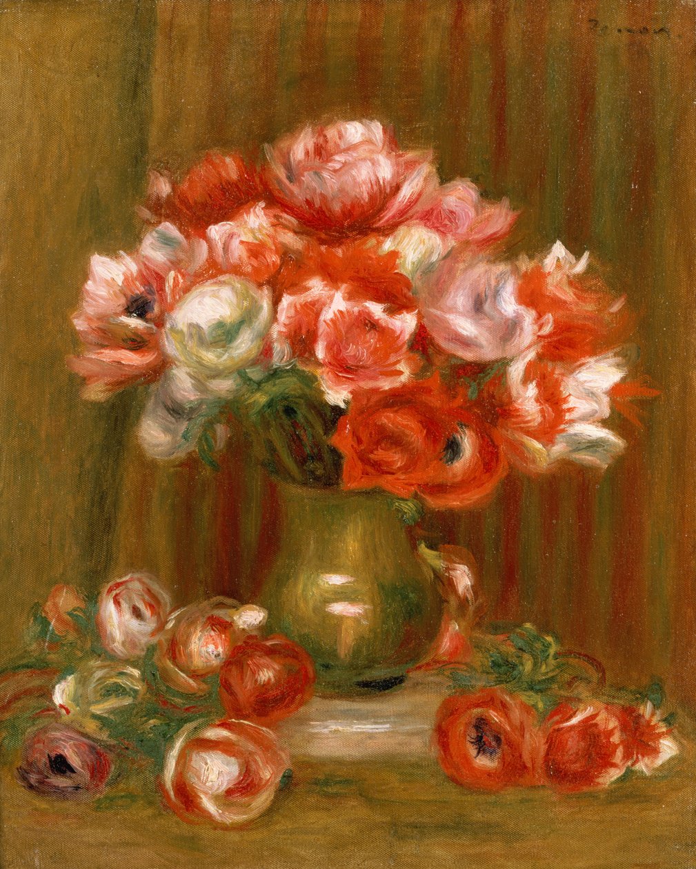 Anemony, 1909 autorstwa Pierre Auguste Renoir