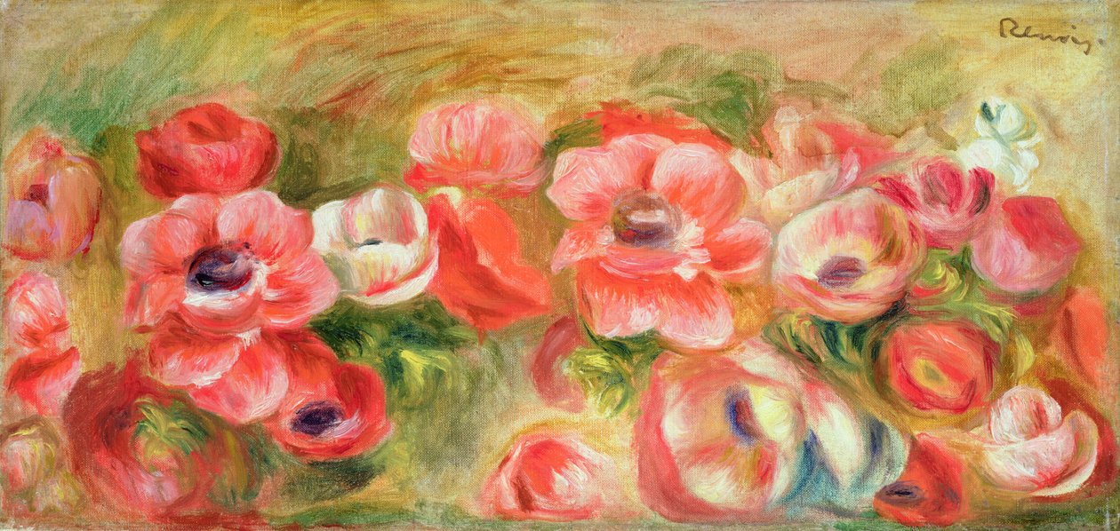 Zawilce, ok. 1890 autorstwa Pierre Auguste Renoir
