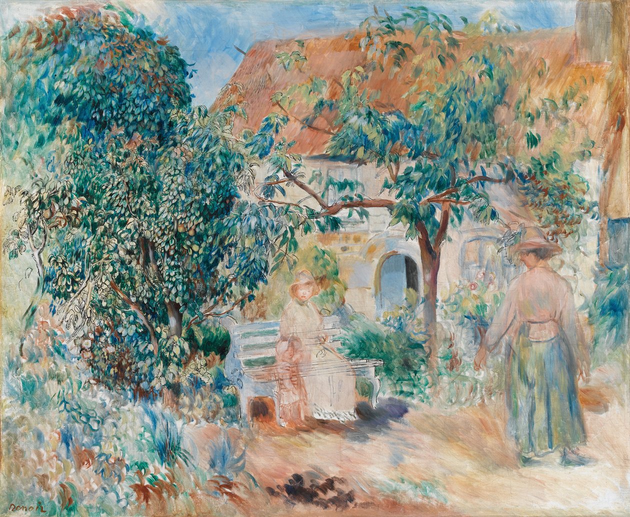 W ogrodzie w Bretanii autorstwa Pierre Auguste Renoir