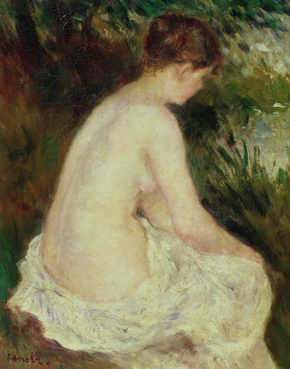 Kąpiący się, 1879 autorstwa Pierre Auguste Renoir