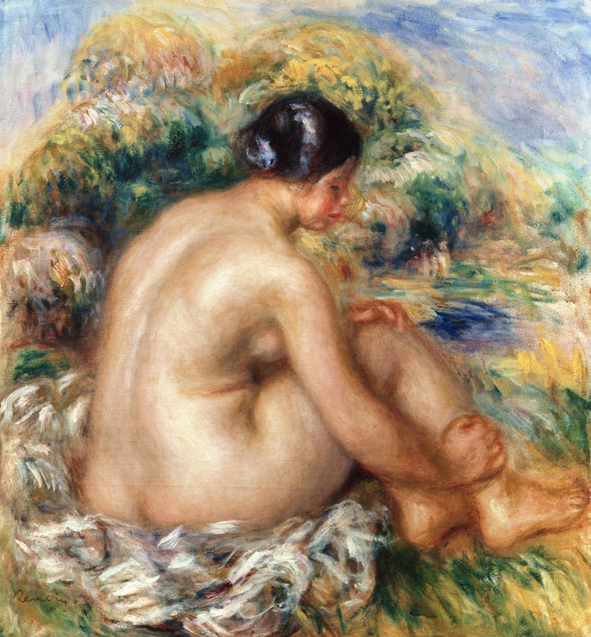 Kąpiący się, 1915 autorstwa Pierre Auguste Renoir