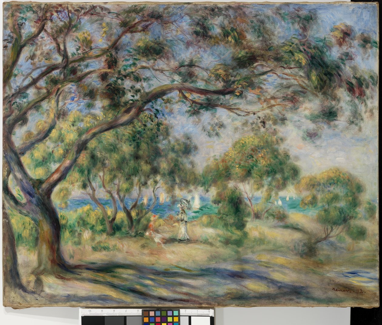 Drewno Krzesła (Noirmoutier) 1892 autorstwa Pierre Auguste Renoir