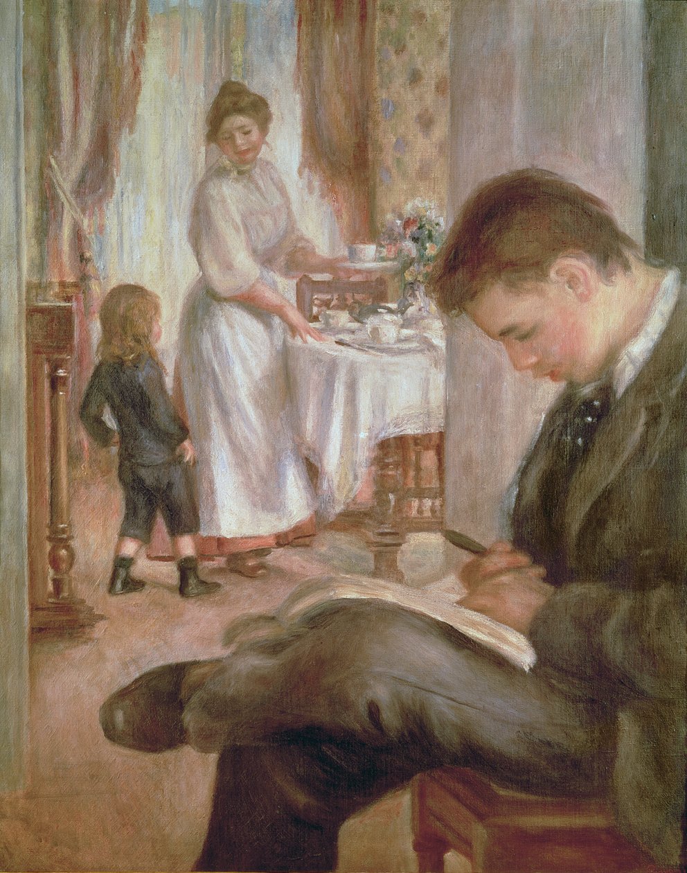 Śniadanie w Berneval, 1898 autorstwa Pierre Auguste Renoir