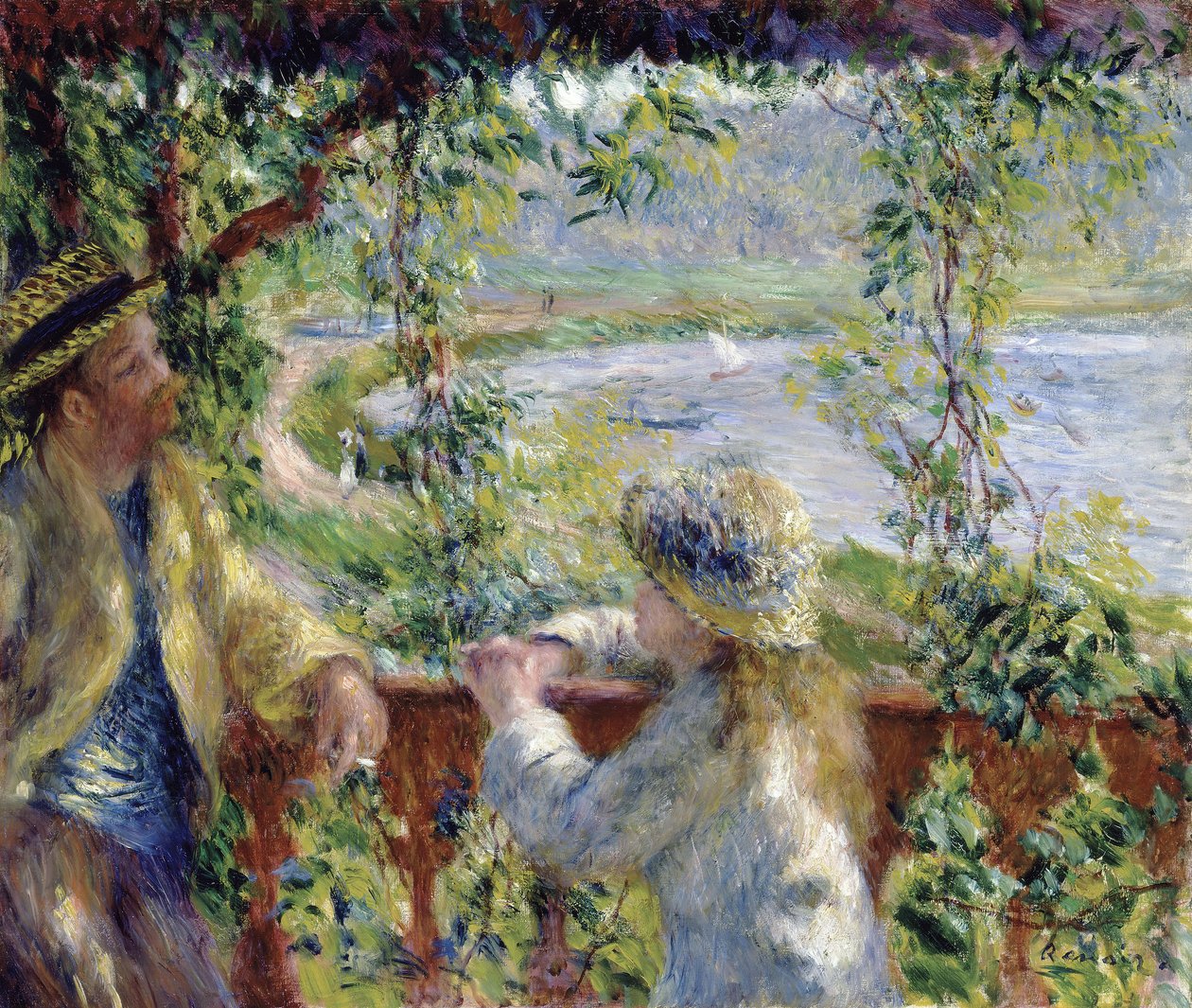 Przez wodę autorstwa Pierre Auguste Renoir
