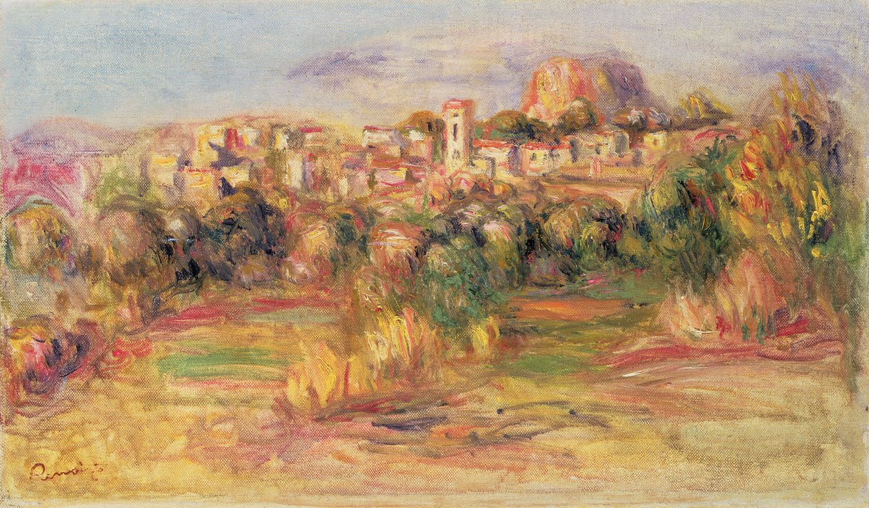 Cagnes, ok. 1900 autorstwa Pierre Auguste Renoir