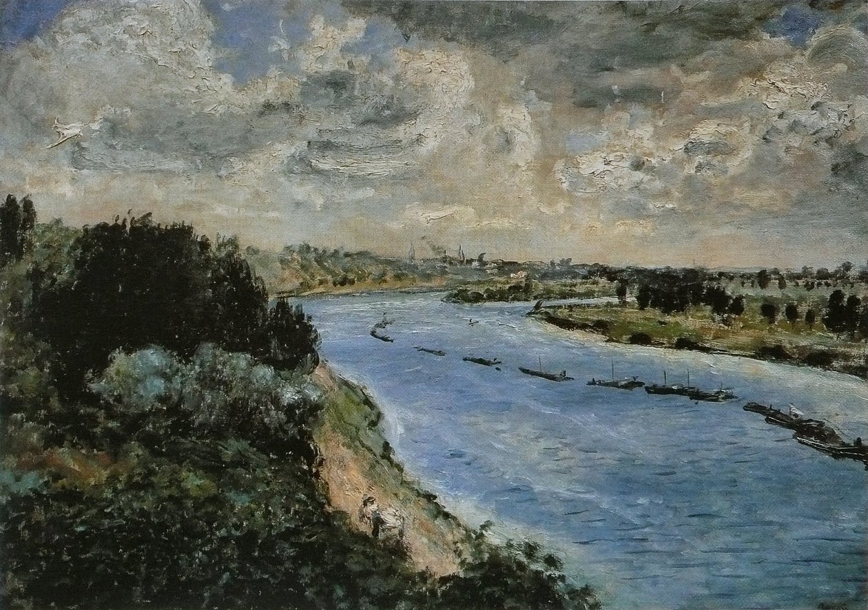 Barki na Sekwanie autorstwa Pierre Auguste Renoir
