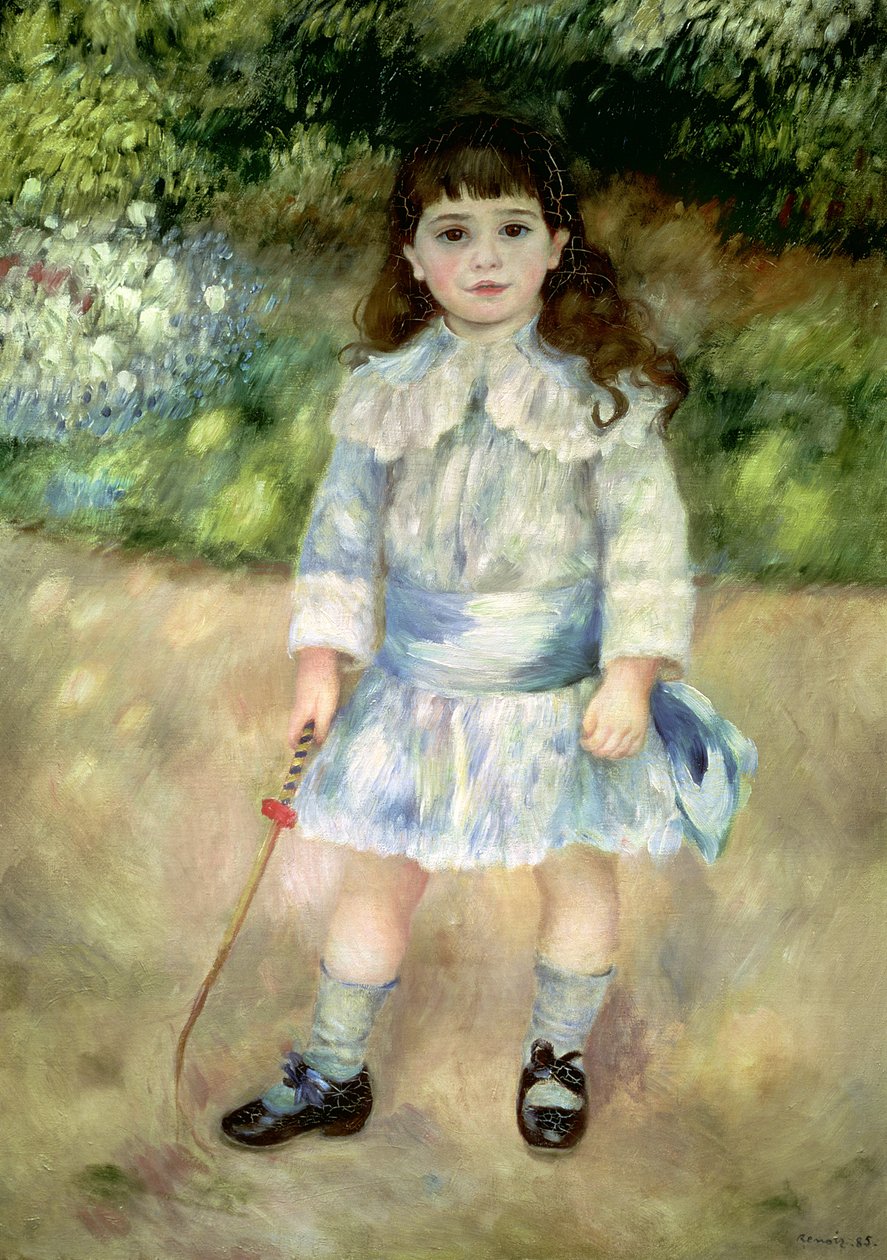 Dziecko z batem, 1885 autorstwa Pierre Auguste Renoir
