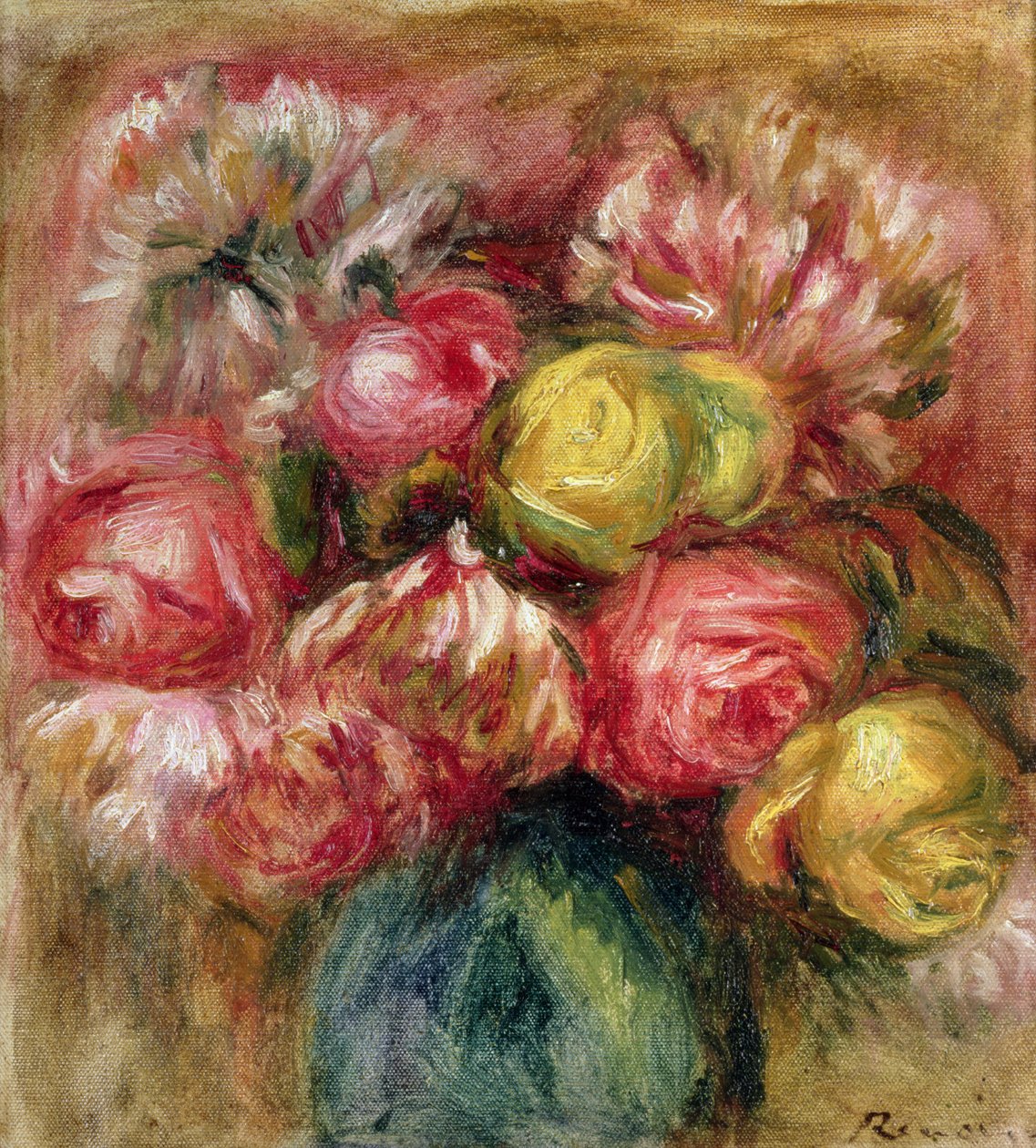 Chryzantemy autorstwa Pierre Auguste Renoir