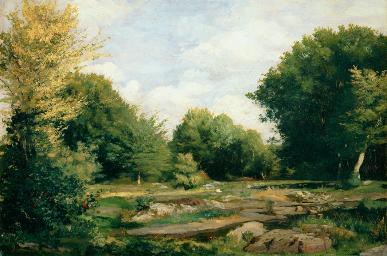 Polana w lesie, 1865 autorstwa Pierre Auguste Renoir