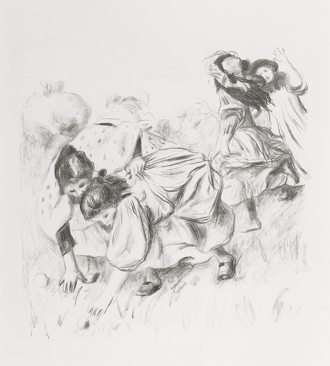 Dzieci bawiące się piłką autorstwa Pierre Auguste Renoir