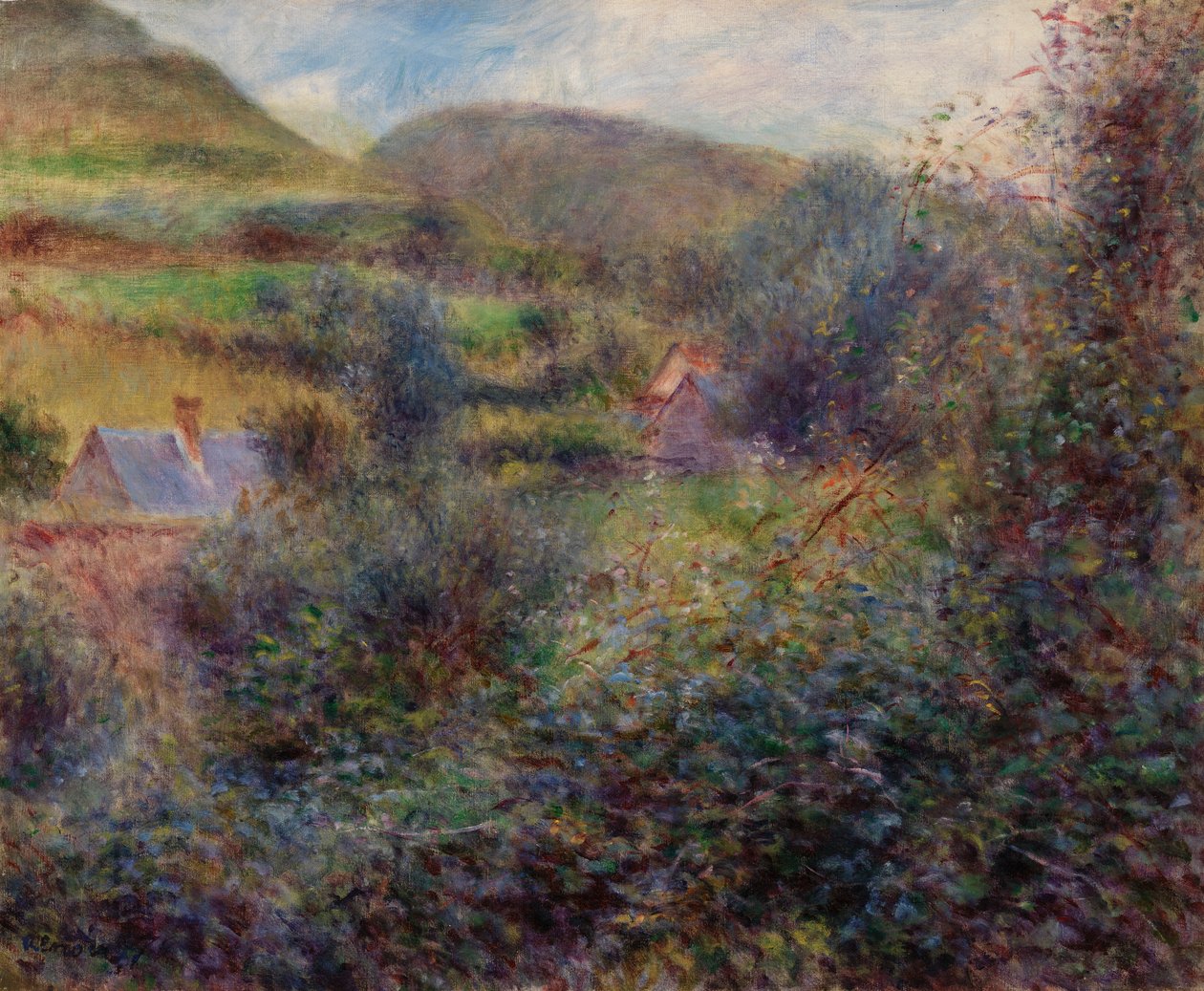 Okolice Berneval autorstwa Pierre Auguste Renoir