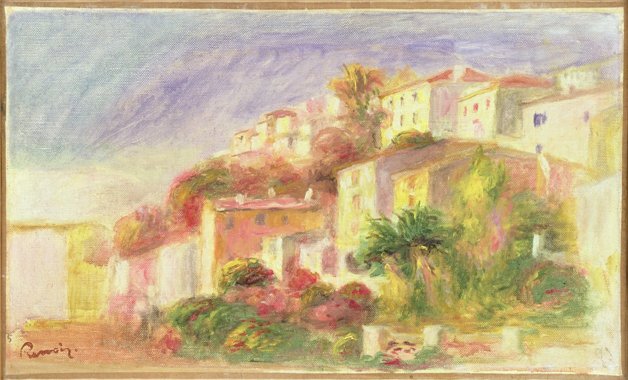 Ogród Poczty w Cagnes, 1918 autorstwa Pierre Auguste Renoir