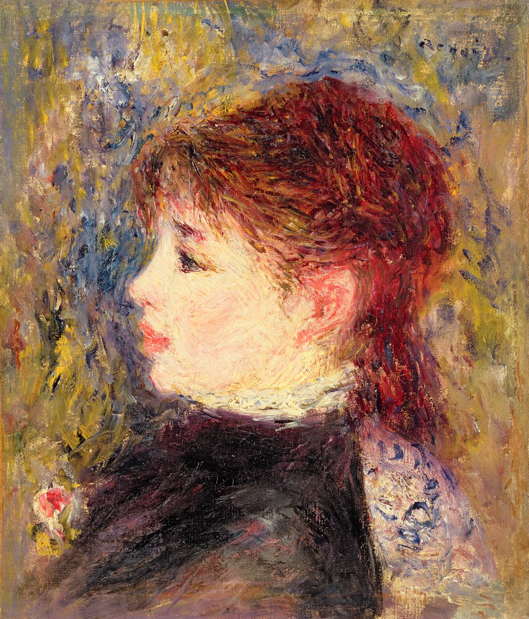 Głowa Margot, ok. 1878-79 autorstwa Pierre Auguste Renoir