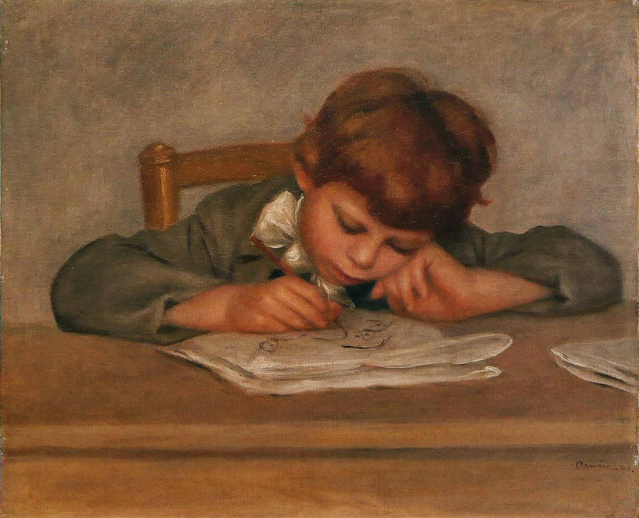 Rysunek Jeana Renoira autorstwa Pierre Auguste Renoir