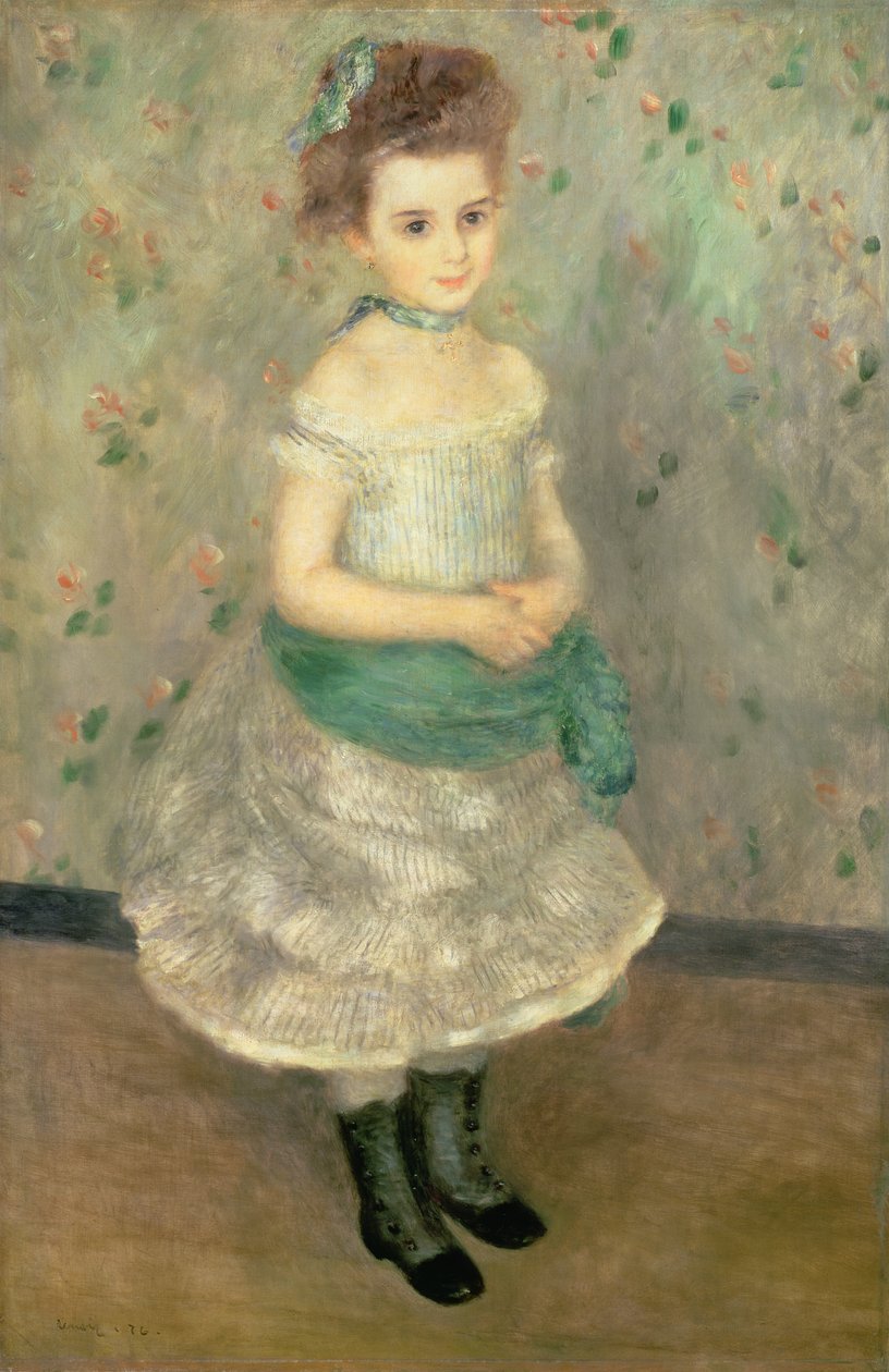 Jeanne Durand-Ruel (1870-1914) 1876 autorstwa Pierre Auguste Renoir