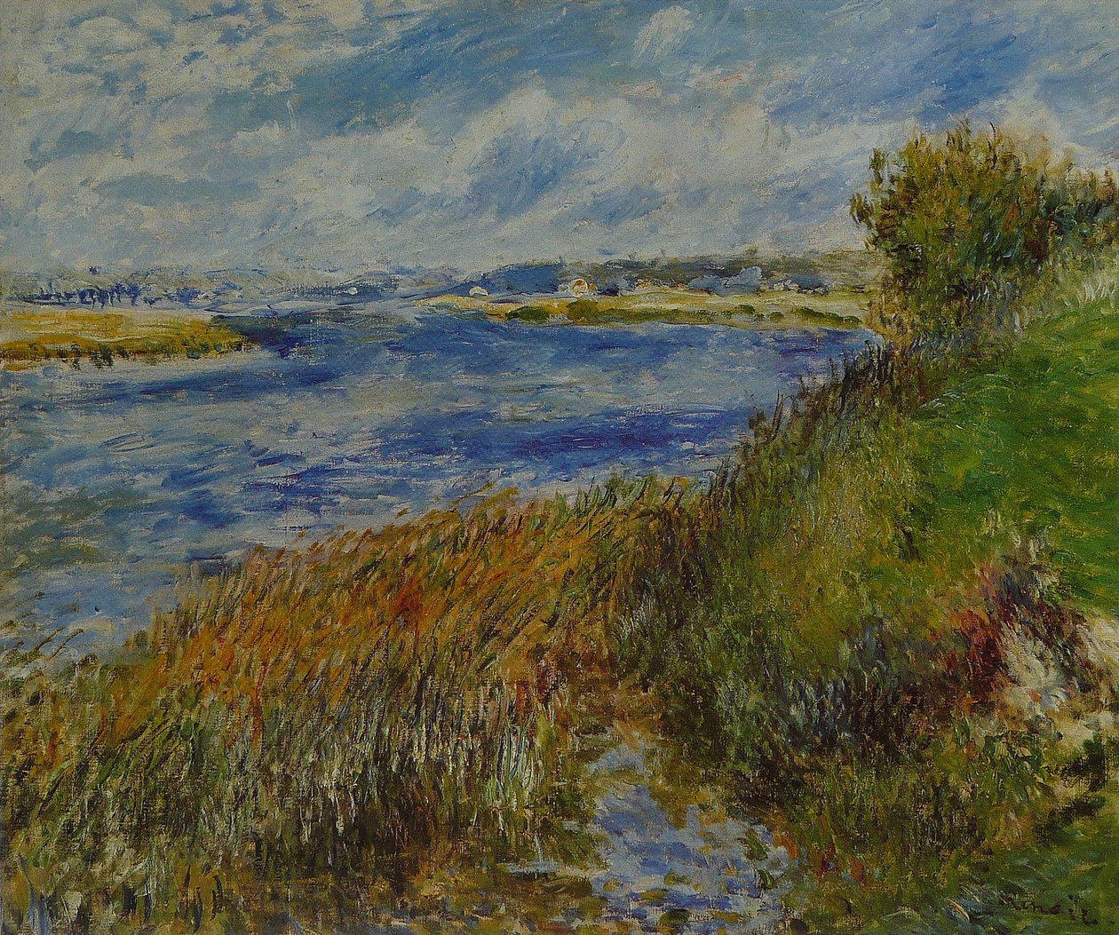 Sekwana w Champrosay autorstwa Pierre Auguste Renoir