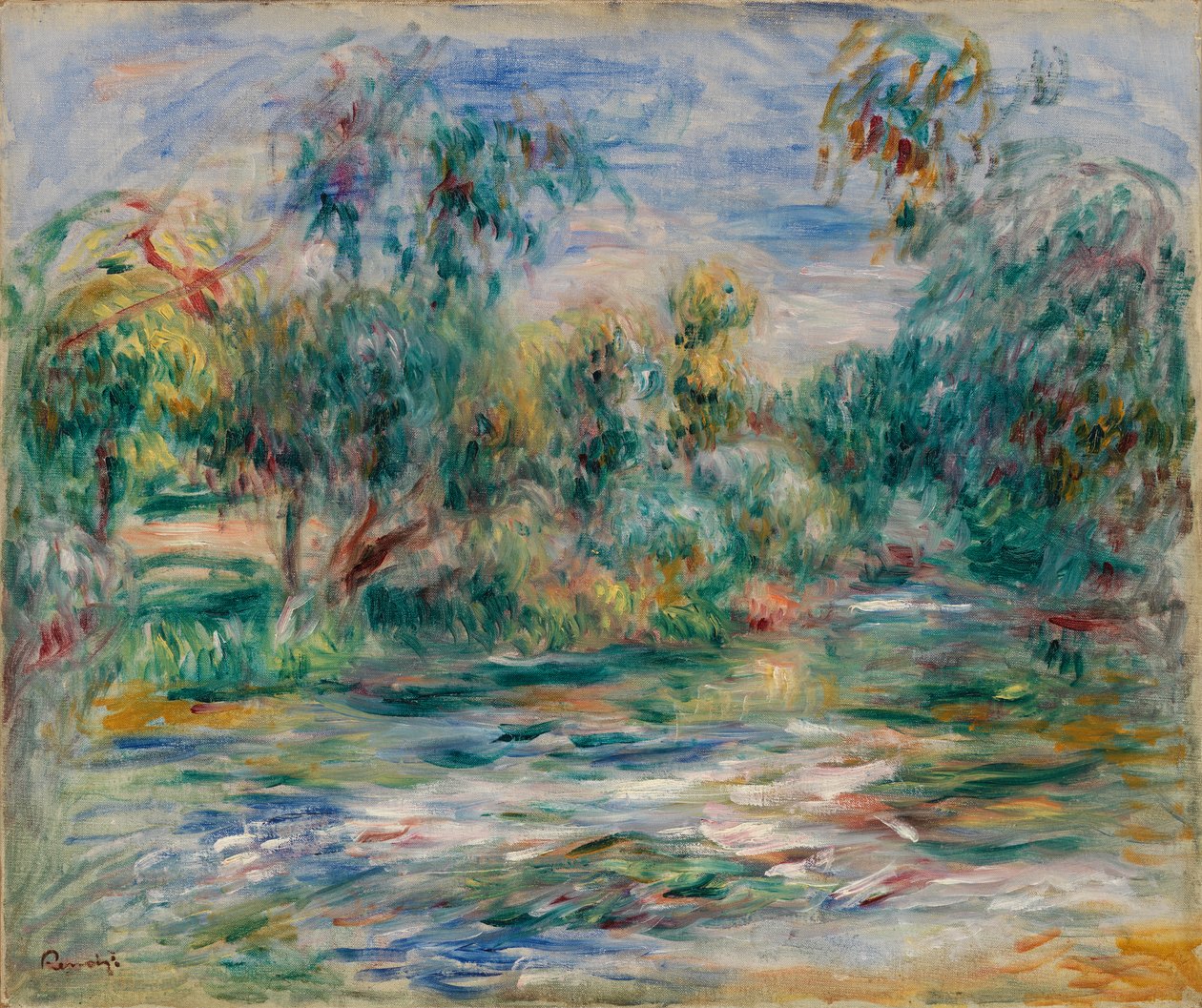 Krajobraz (wynagrodzenie) autorstwa Pierre Auguste Renoir