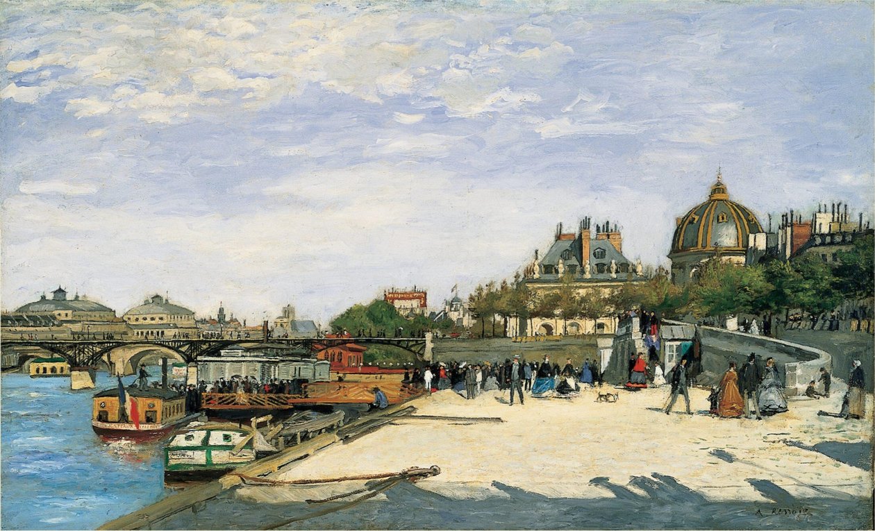 Pont des Arts w Paryżu autorstwa Pierre Auguste Renoir