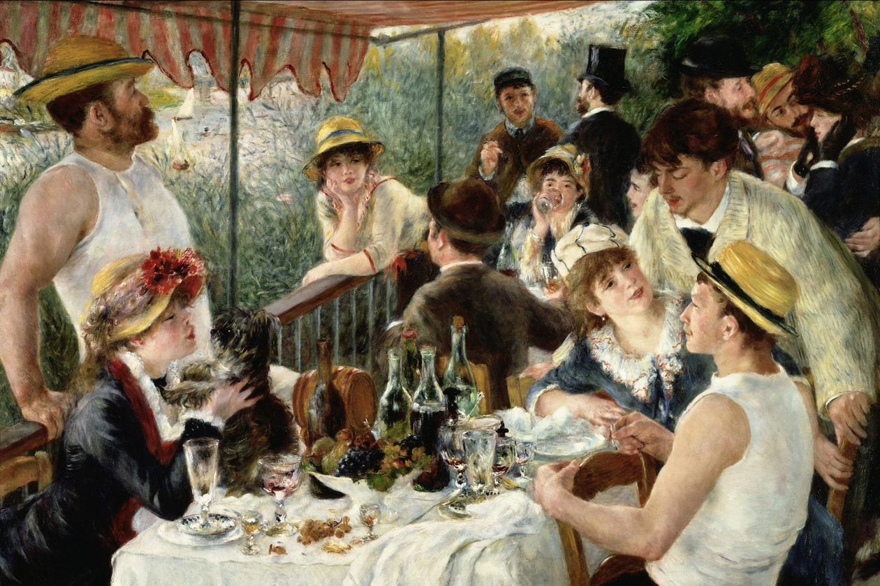 Prowiant dla kajakarzy autorstwa Pierre Auguste Renoir
