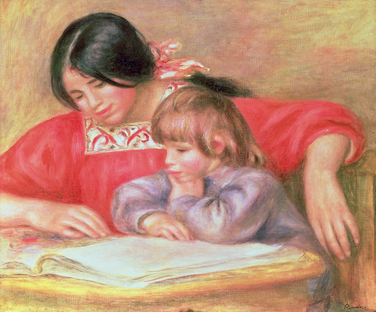 Leontine i Coco autorstwa Pierre Auguste Renoir