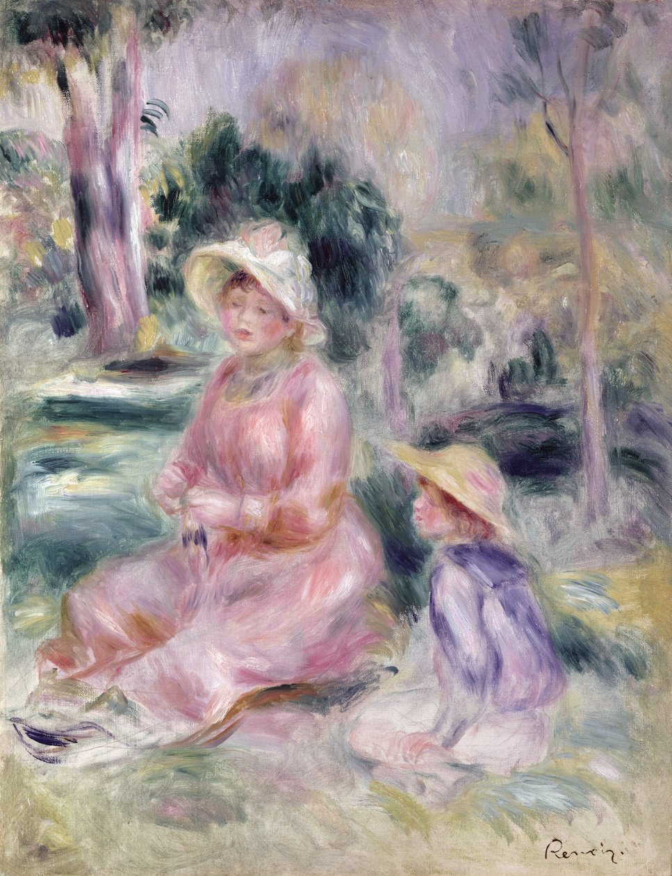 Madame Renoir i jej syn Pierre, 1890 autorstwa Pierre Auguste Renoir