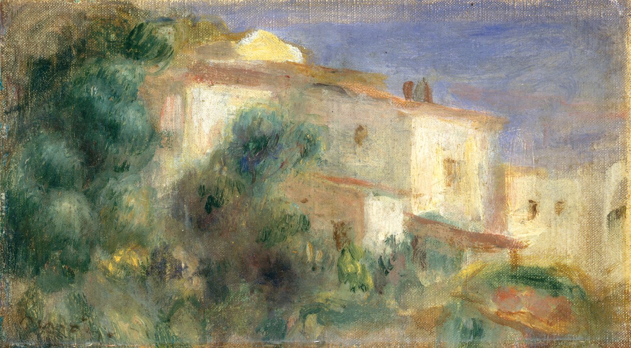 Poczta, Cagnes, 1906-7 autorstwa Pierre Auguste Renoir