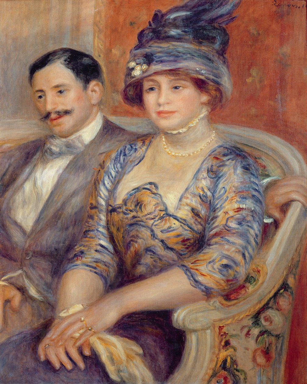 Эрхэм ба хатагтай Бернхайм де Виллерс, өнгөлсөн 1910 он autorstwa Pierre Auguste Renoir