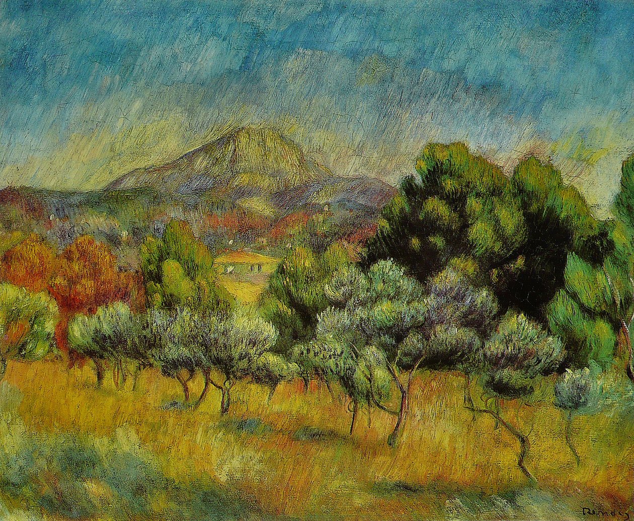 Góra Sainte-Victoire autorstwa Pierre Auguste Renoir