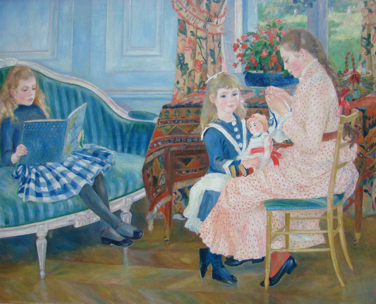 Popołudnie dla dzieci w Wargemont autorstwa Pierre Auguste Renoir