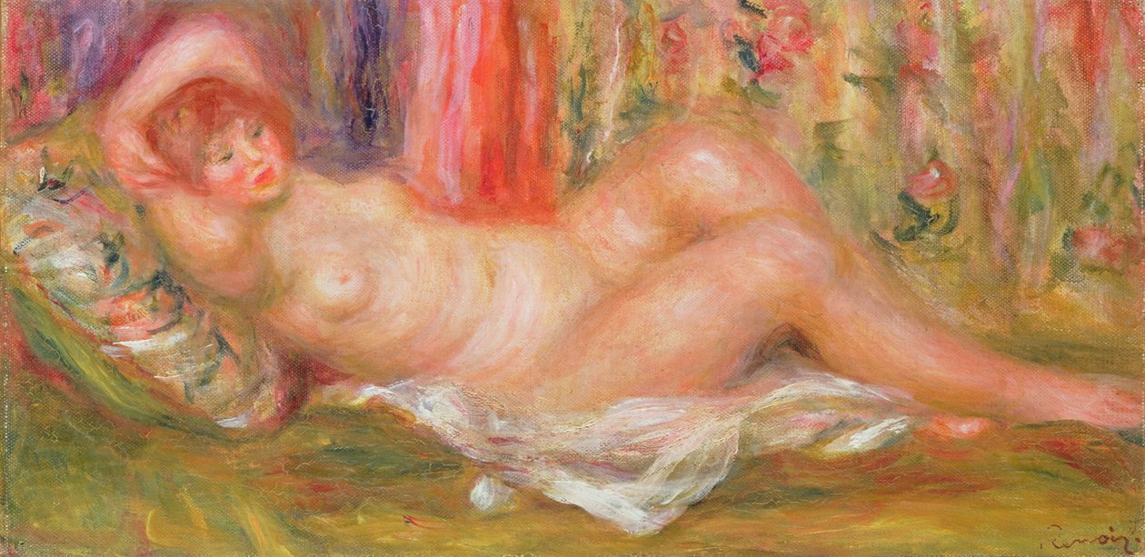 Akt na kanapie, 1905-6 autorstwa Pierre Auguste Renoir