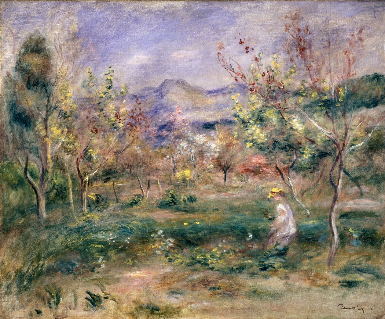 Sad na wiosnę autorstwa Pierre Auguste Renoir