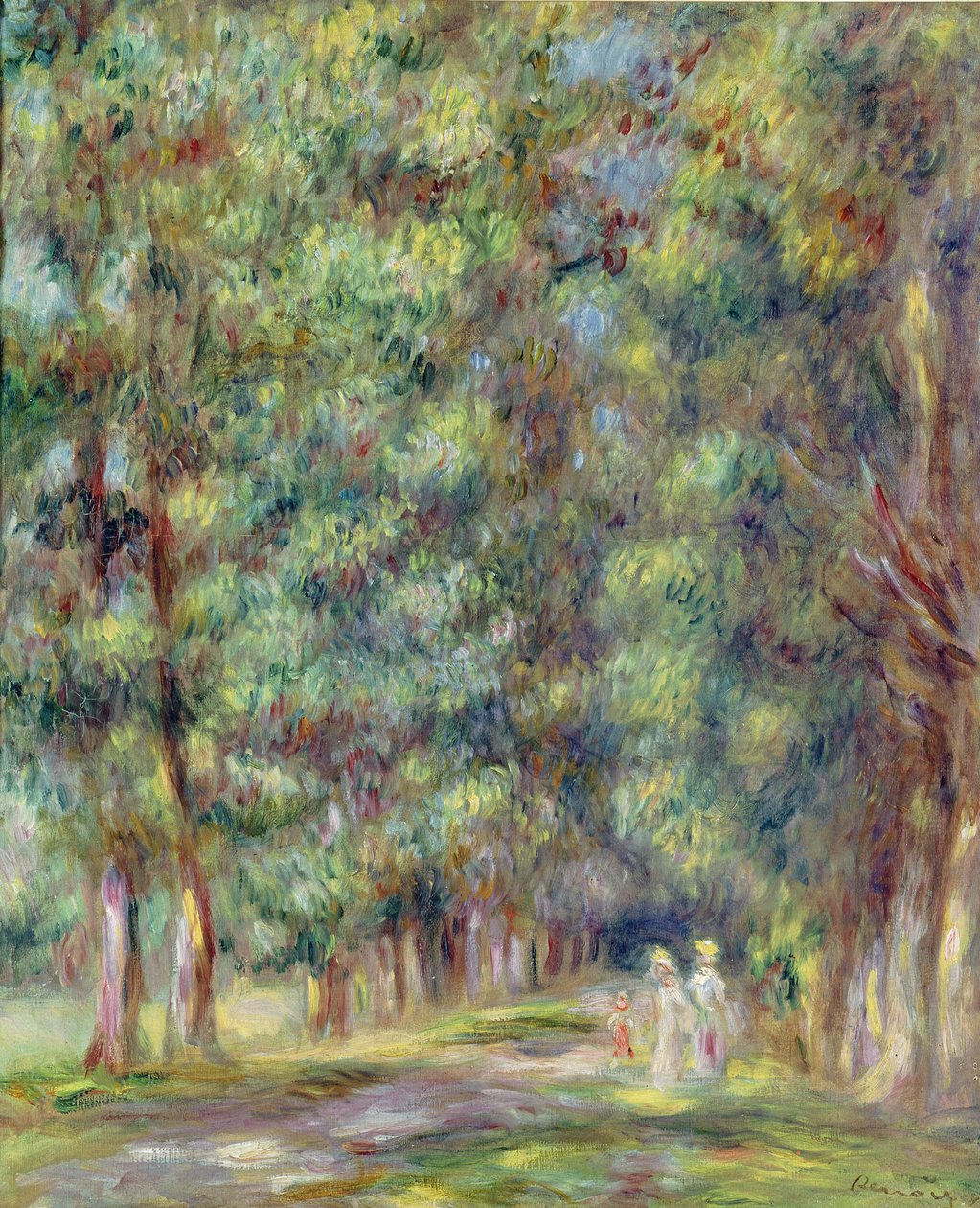 Ścieżka w lesie, 1910 autorstwa Pierre Auguste Renoir