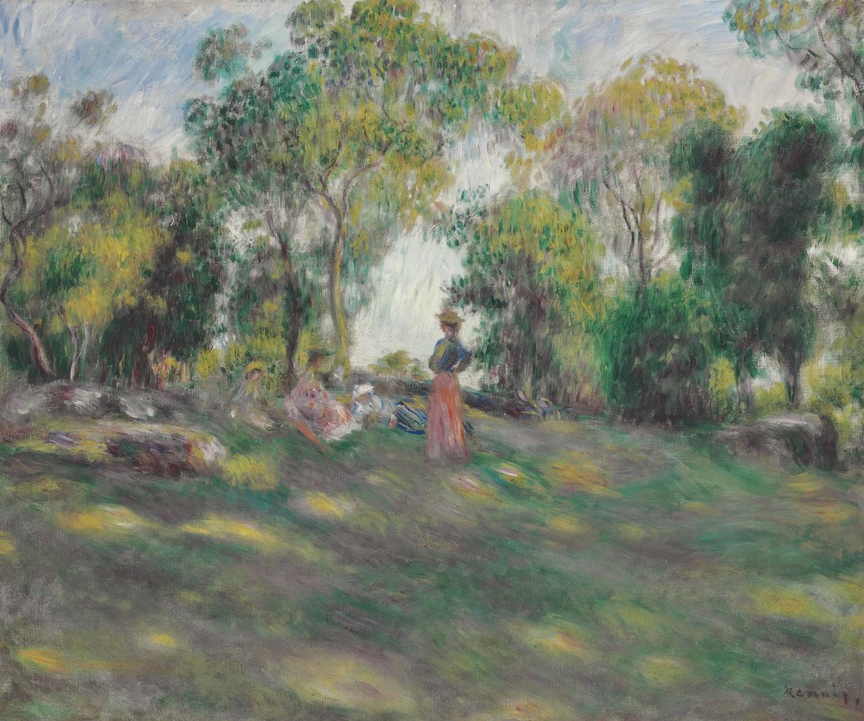 Krajobraz z postaciami autorstwa Pierre Auguste Renoir