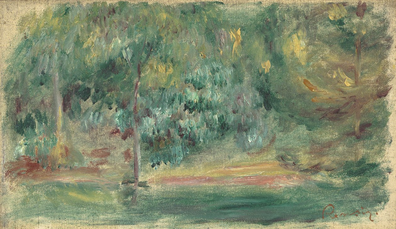 Krajobraz, ok. 1860-80 autorstwa Pierre Auguste Renoir