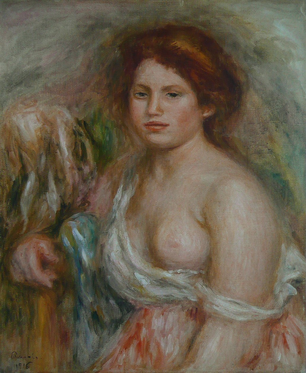 Popiersie portret modelki autorstwa Pierre Auguste Renoir