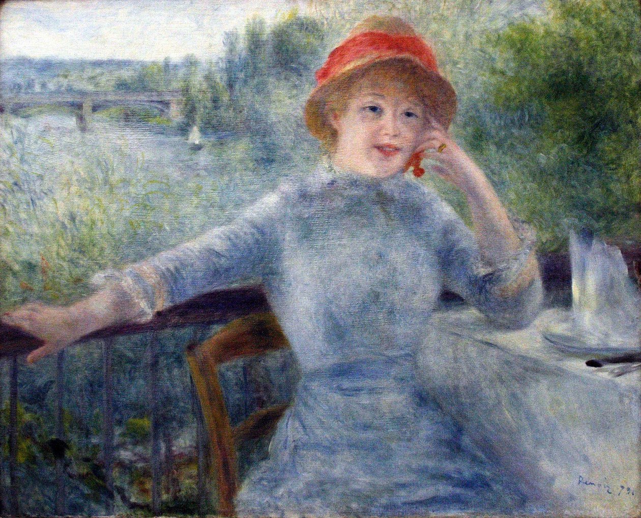 Portret Alphonsine Fournaise autorstwa Pierre Auguste Renoir