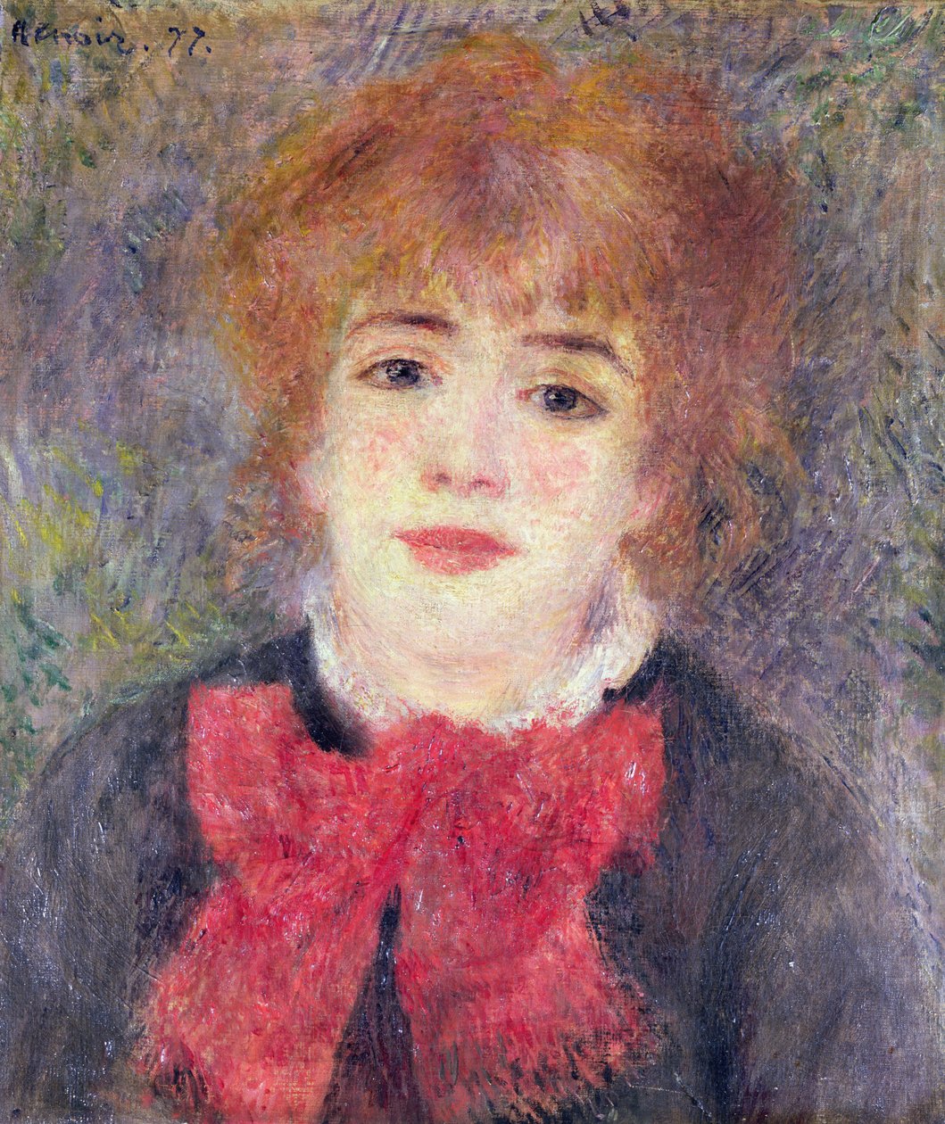 Portret Jeanne Samary (1857-90), 1877 autorstwa Pierre Auguste Renoir
