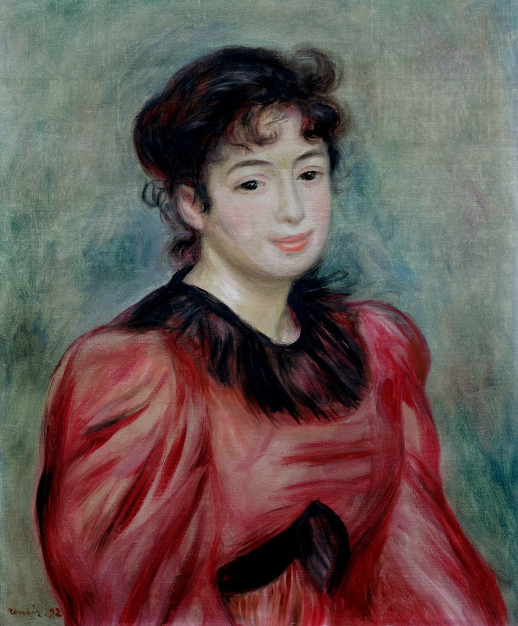 Portret Mademoiselle Victorine de Bellio (1863-1957) 1892 autorstwa Pierre Auguste Renoir