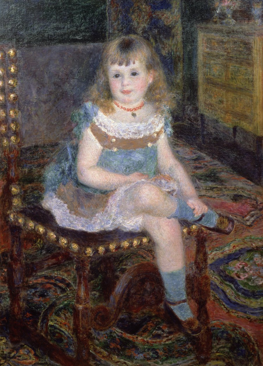 Portret panny Georgette Charpentier, 1876 r. autorstwa Pierre Auguste Renoir