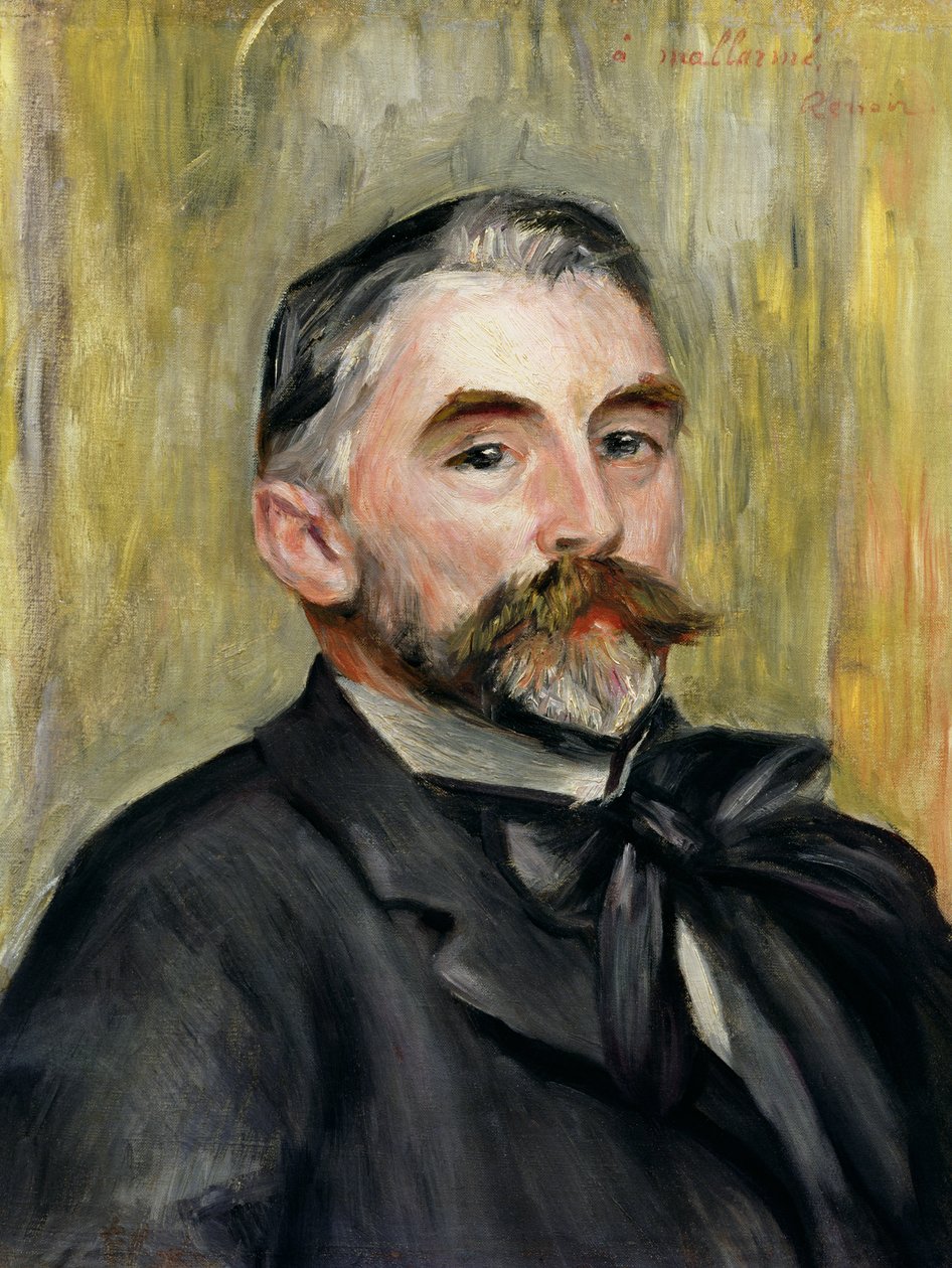 Portret Stephane Mallarme (1842-98) 1892 autorstwa Pierre Auguste Renoir