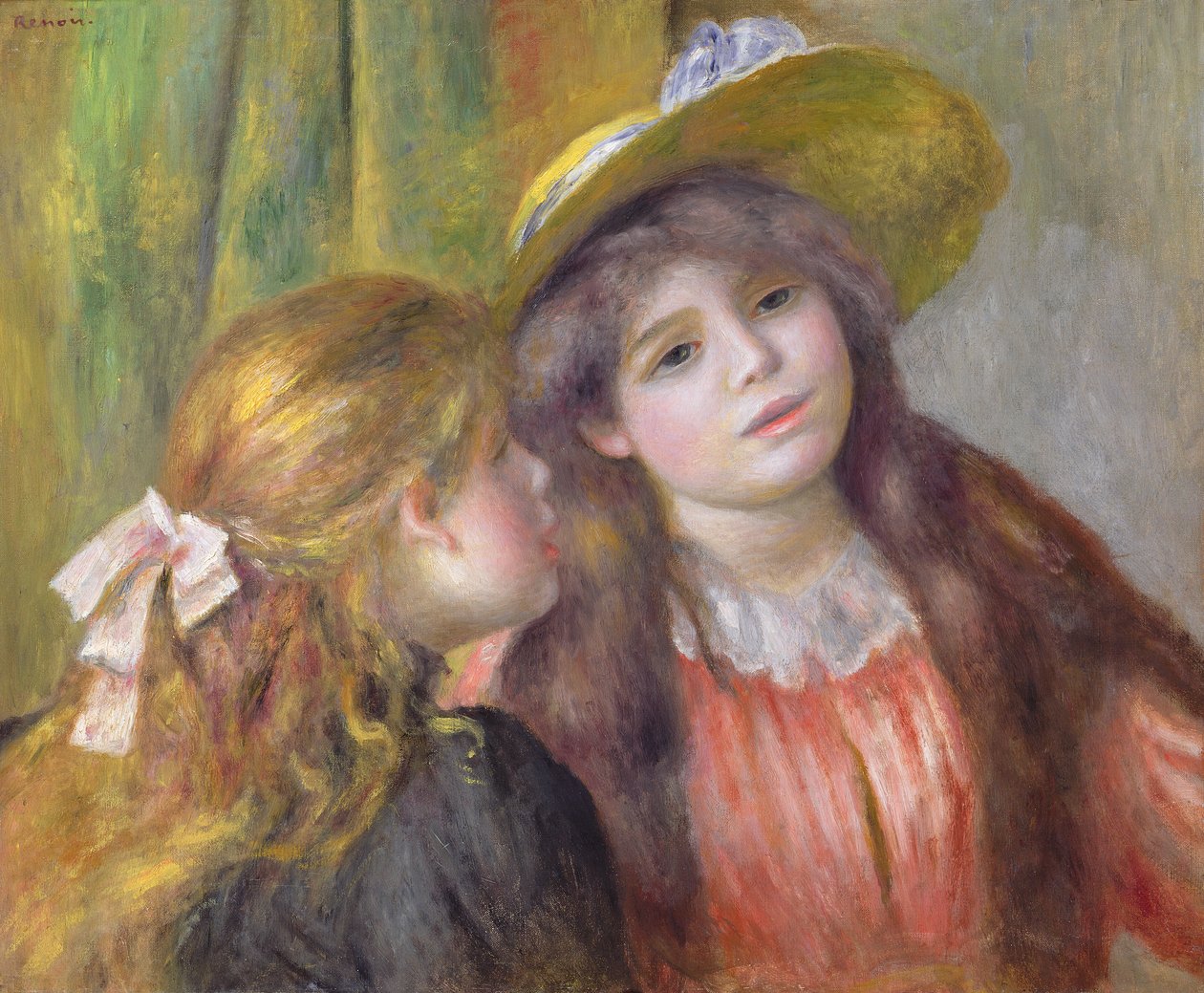 Portret dwóch dziewczyn, ok. 1890-92 autorstwa Pierre Auguste Renoir