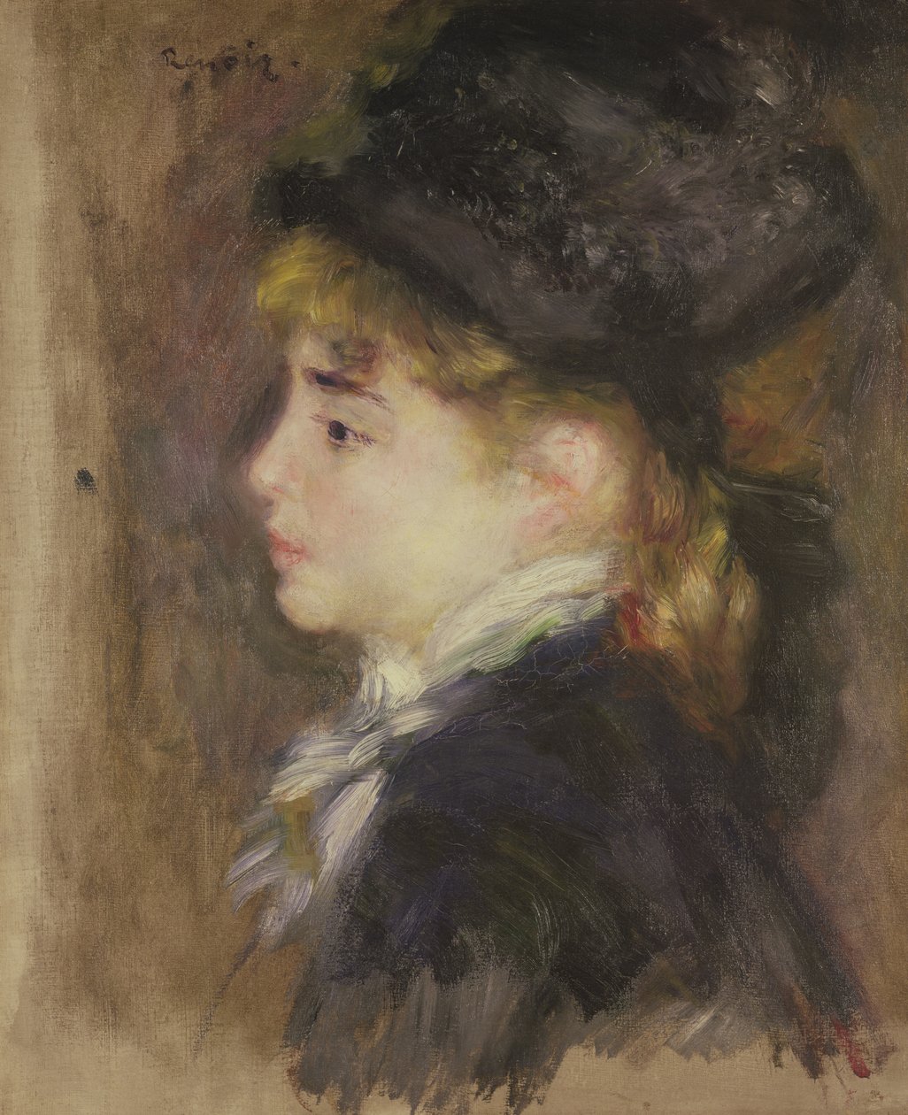 Portret kobiety, prawdopodobnie Margot, ok. 1876-78 autorstwa Pierre Auguste Renoir