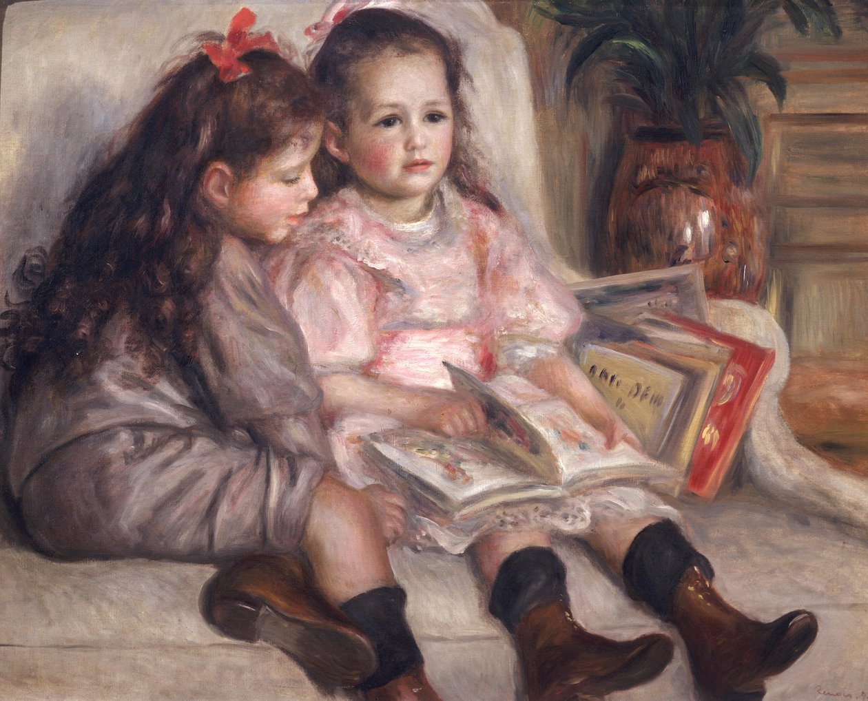 Portrety dzieci, czyli Dzieci Martial Caillebotte, 1895 autorstwa Pierre Auguste Renoir