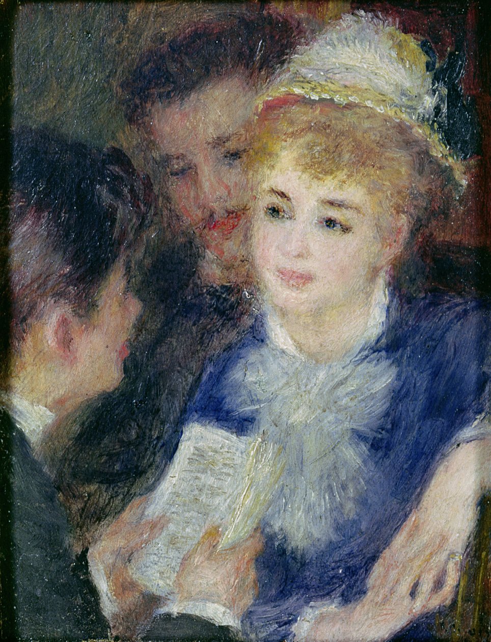 Czytanie roli autorstwa Pierre Auguste Renoir