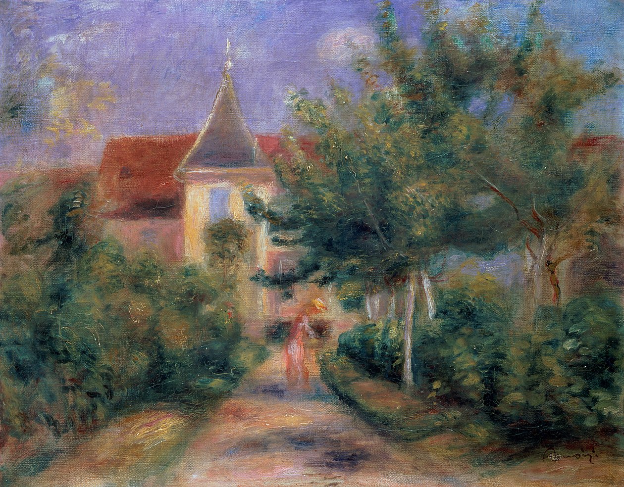 dom Renoira w Essoyes, 1906 , autorstwa Pierre Auguste Renoir