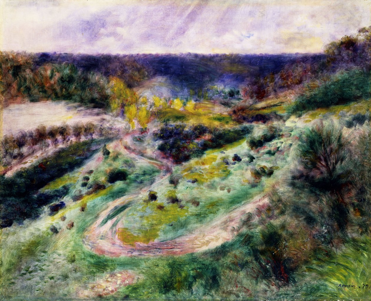 Droga w Wargemont autorstwa Pierre Auguste Renoir